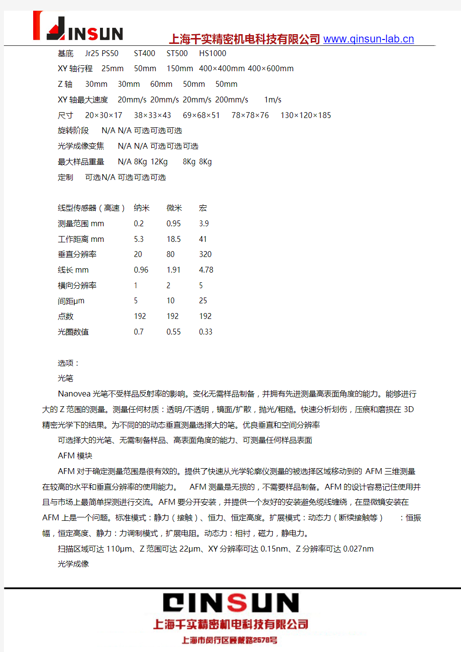 表面轮廓测量仪各型号对比分析