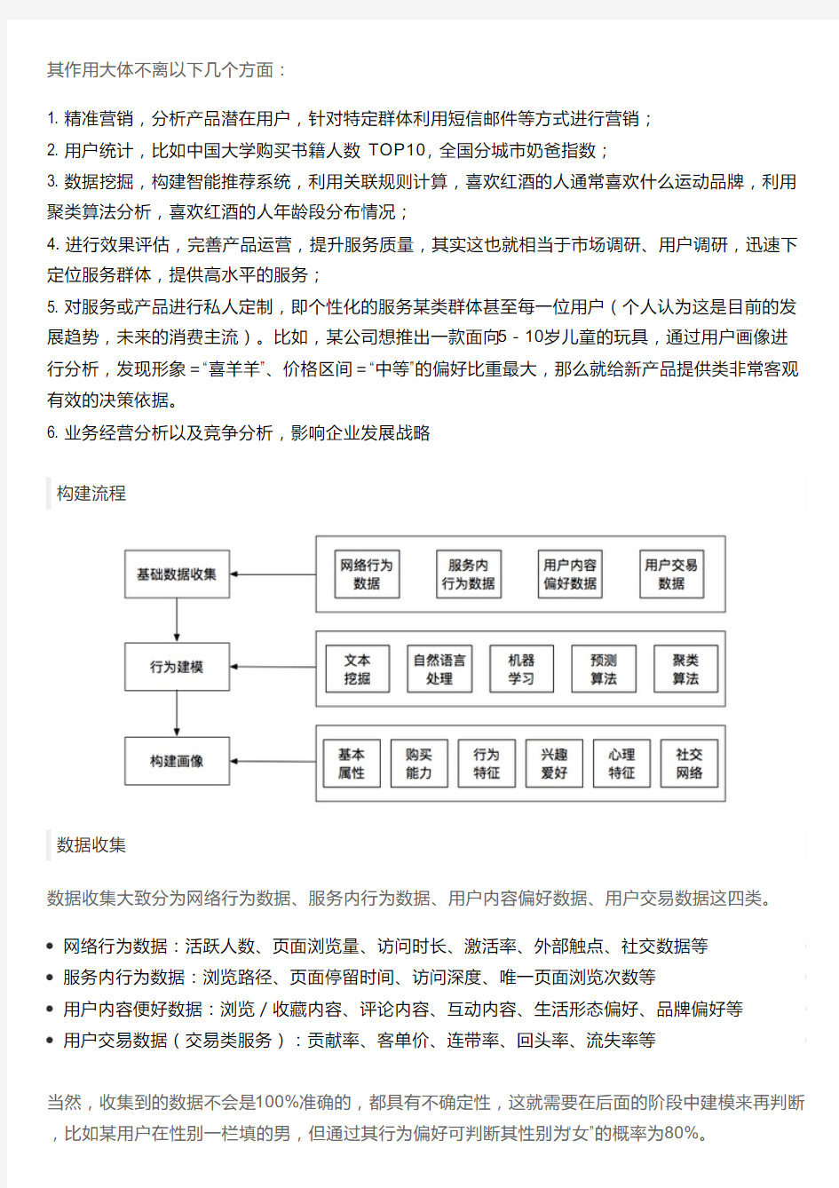 基于大数据的用户画像构建(理论篇)