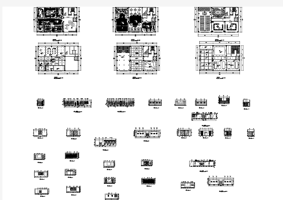 某经典办公室室内装修cad全套施工图