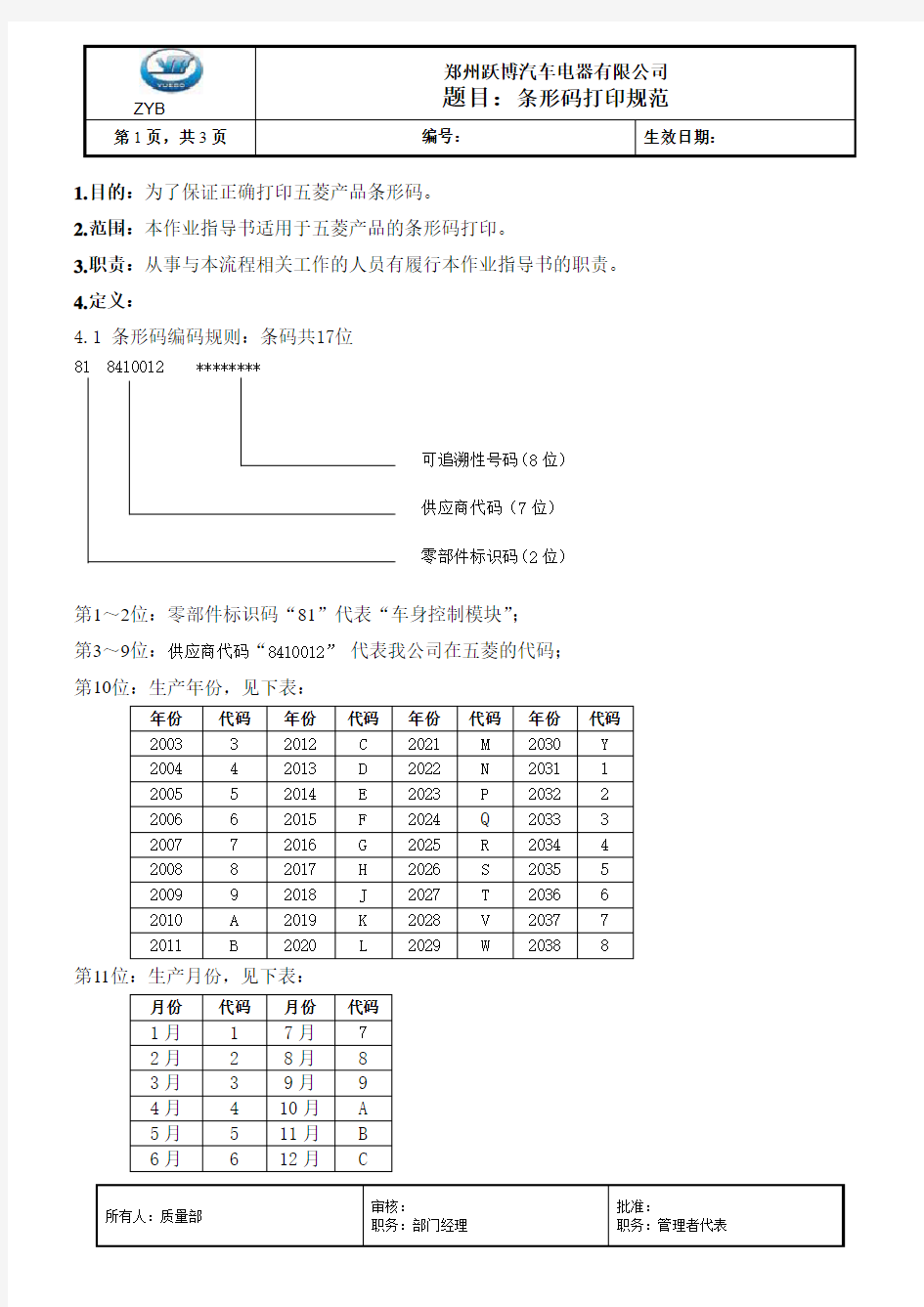 条形码打印规范