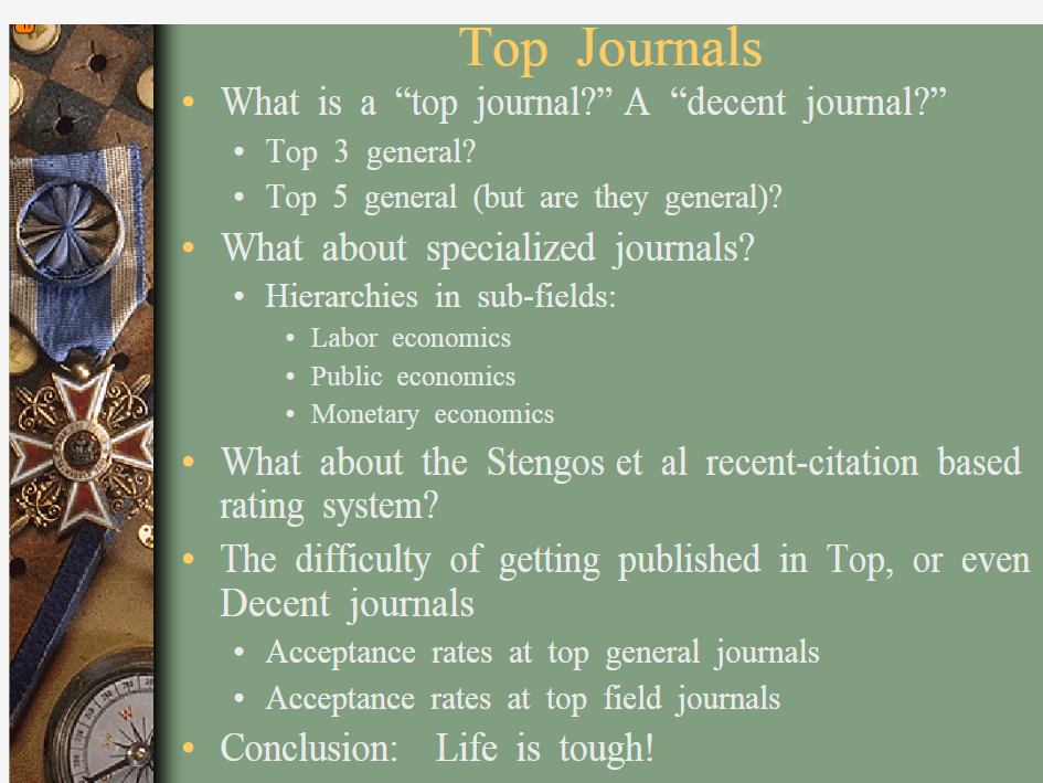 How to Publish in a Top Journal