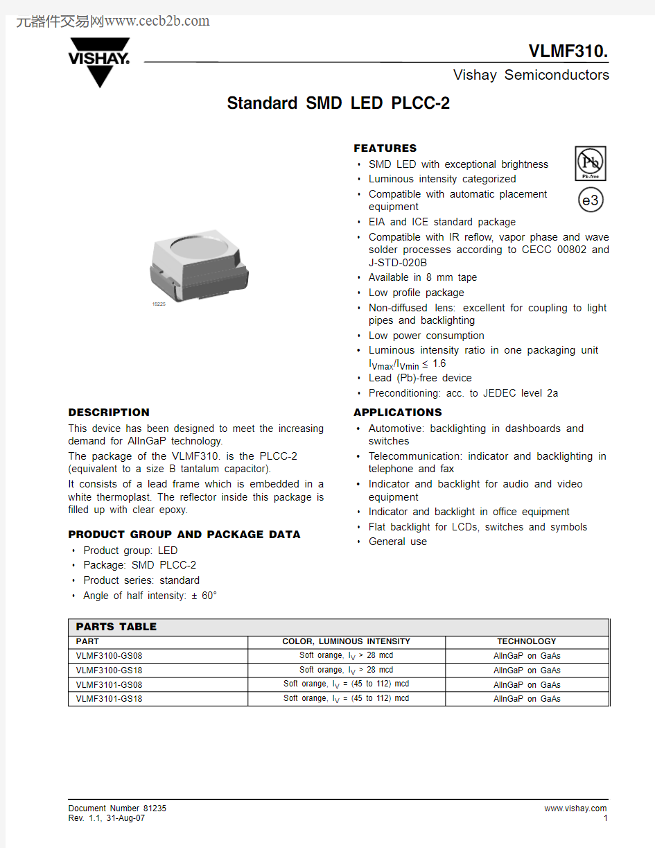 VLMF3101-GS18中文资料