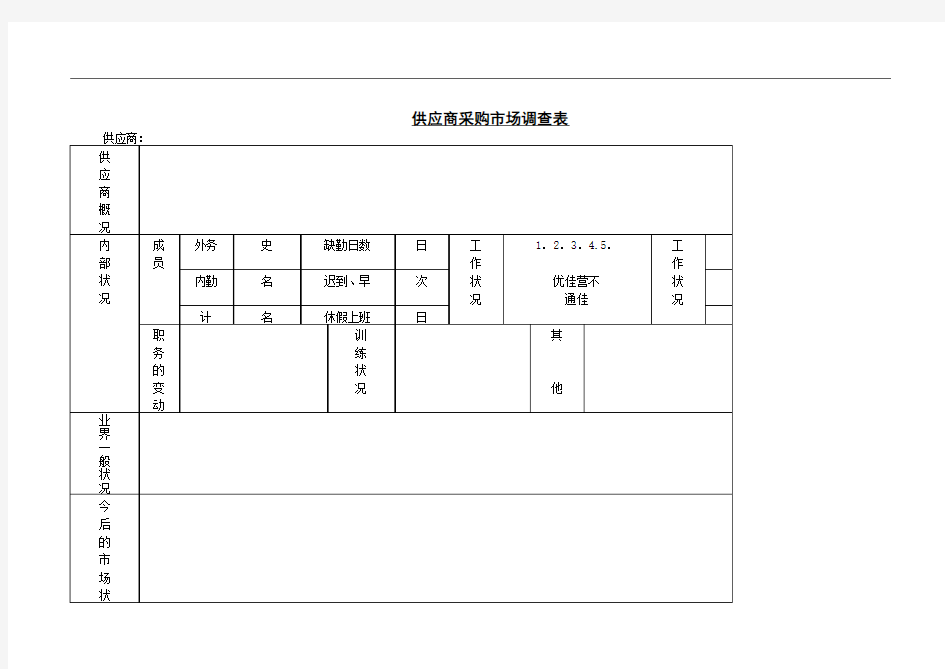 供应商采购市场调查表.doc