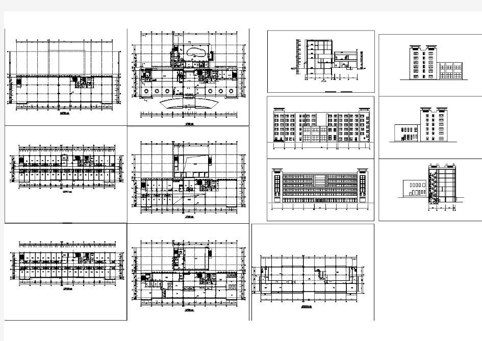 宾馆房间全套建筑结构施工设计方案图纸