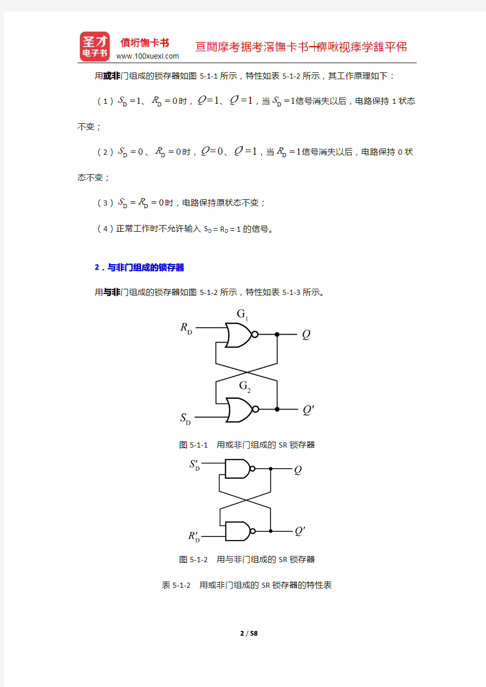 阎石《数字电子技术基础》笔记和课后习题详解-半导体存储电路【圣才出品】