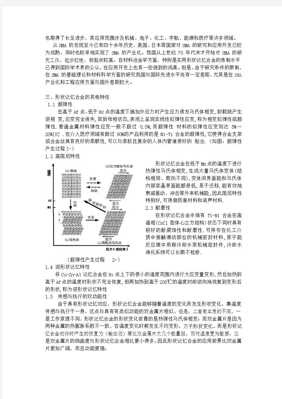 形状记忆合金