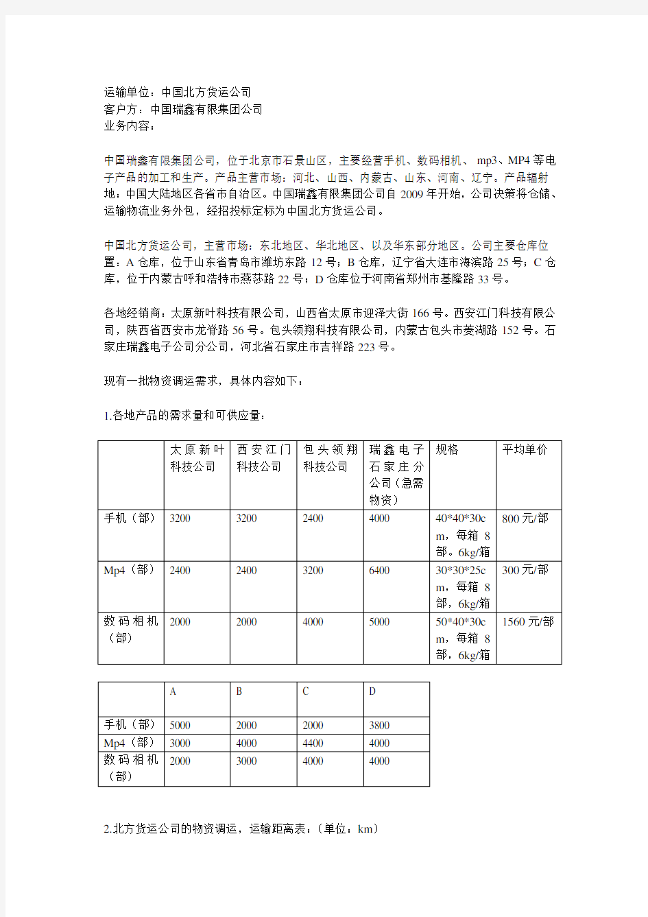 公路运输综合实训