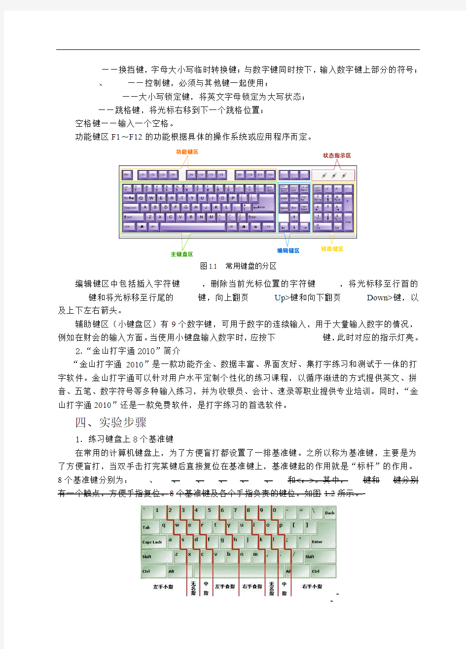 1 键盘指法练习