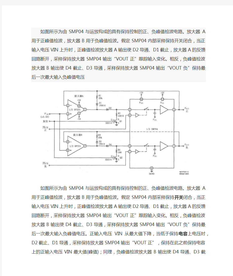 峰值检波电路设计思路