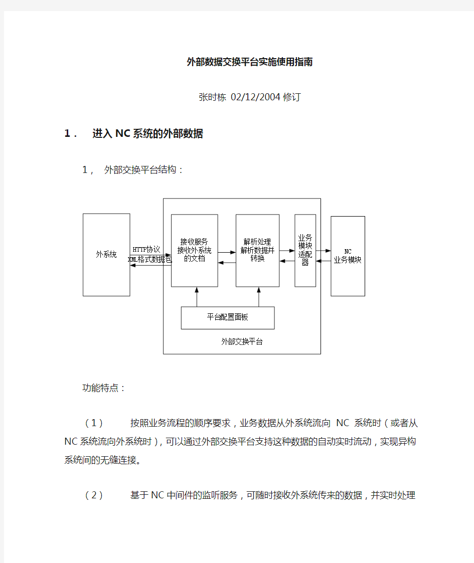 数据交换平台的使用