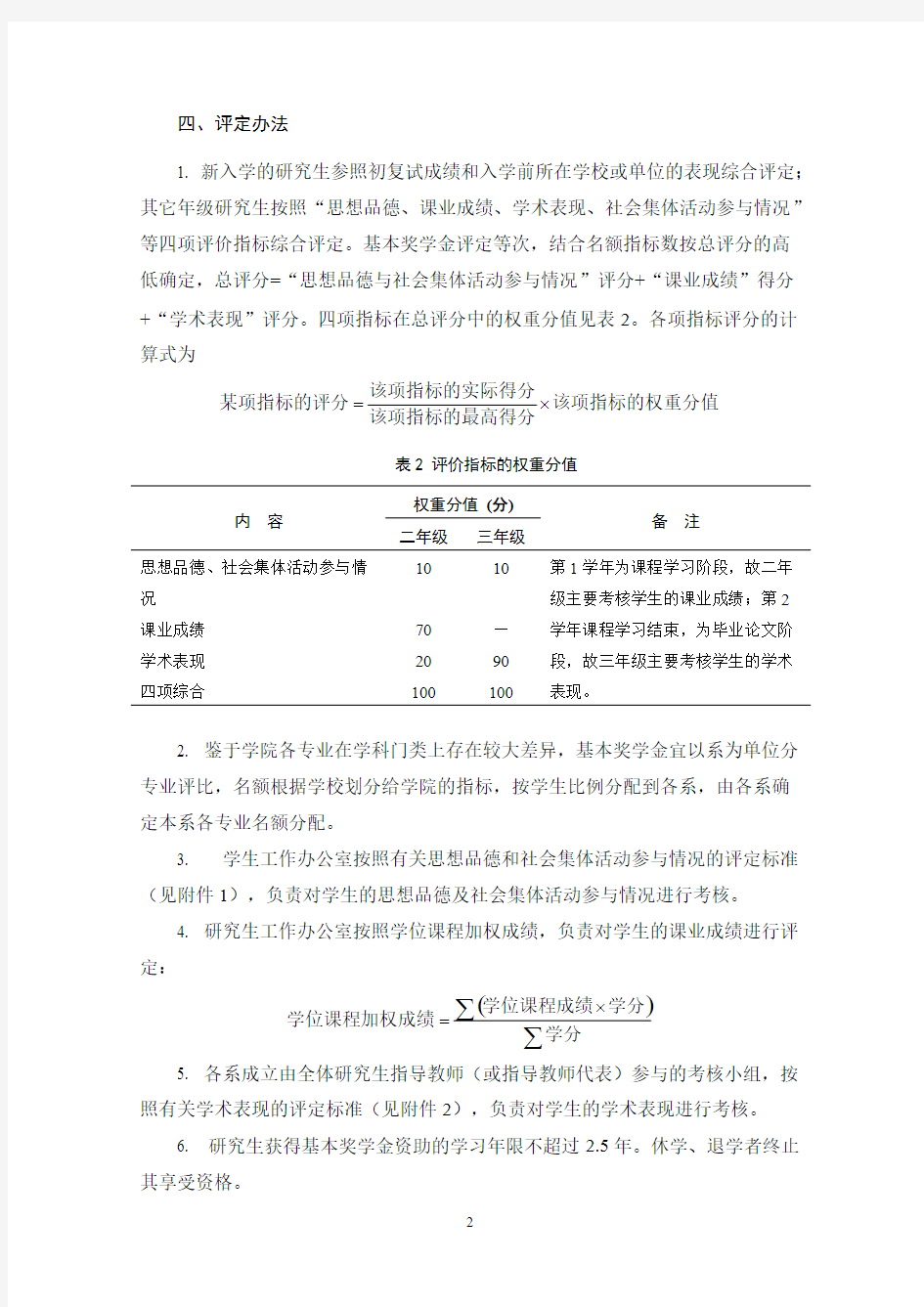 [VIP专享]武汉理工大学研究生基本奖学金评定办法