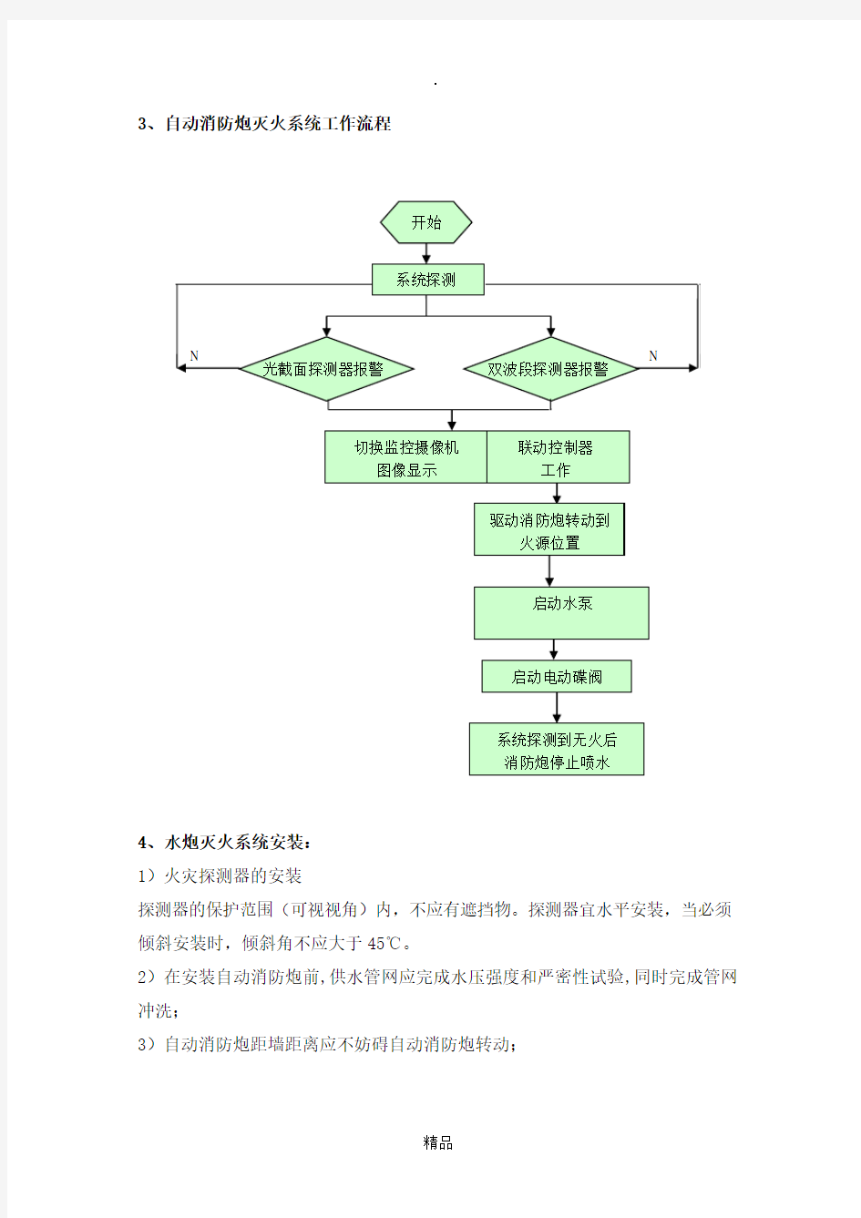 消防水炮方案施工方案