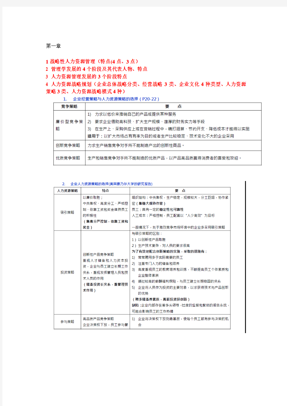 人力资源管理师一级实操考试大题-共23页