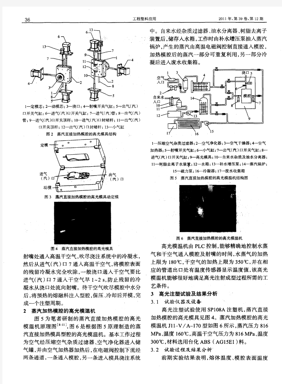 蒸汽直接加热模腔的高光注塑技术研究