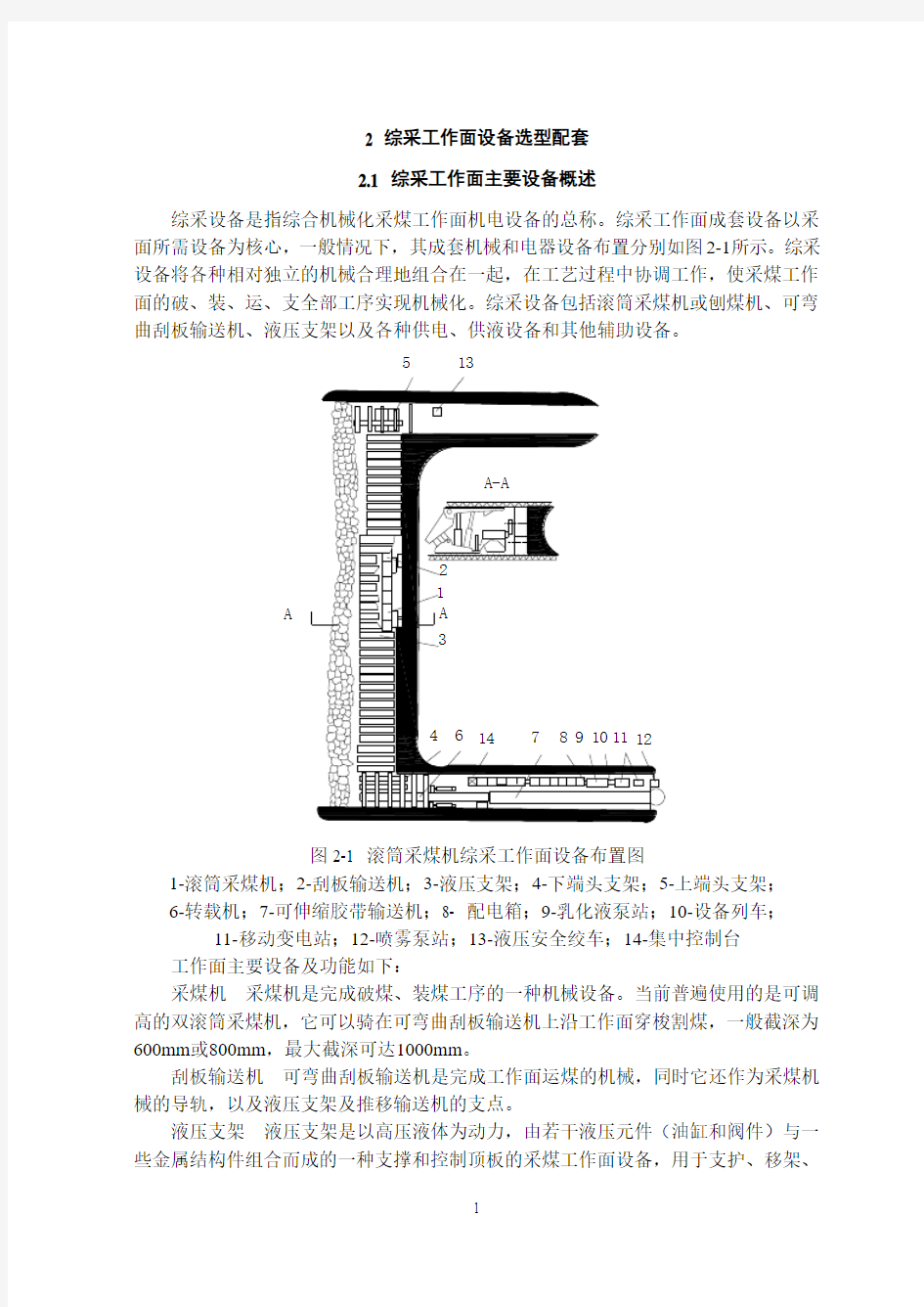 综采工作面设备选型配套理论1