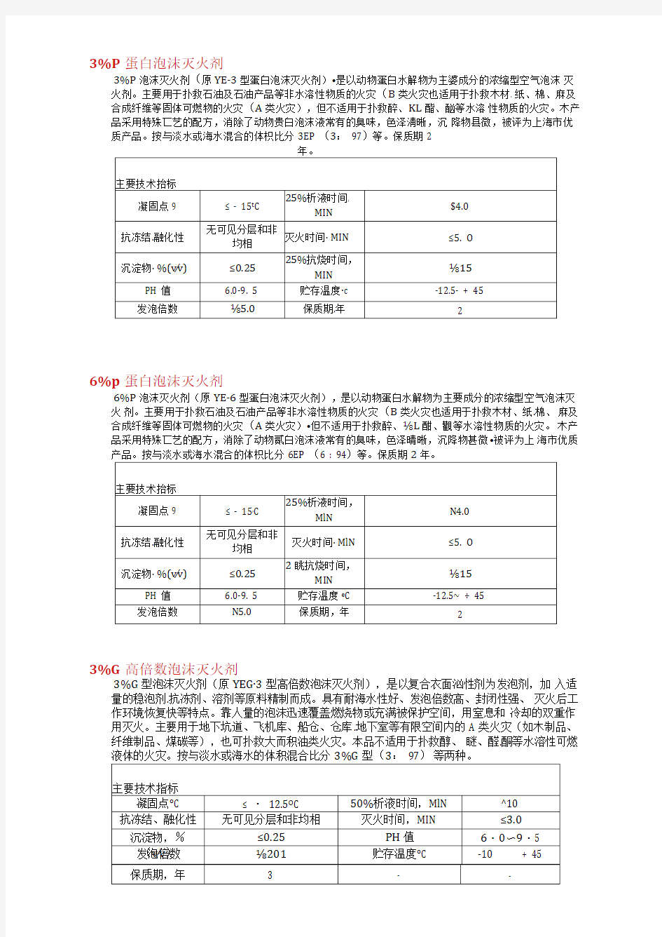 3%P蛋白泡沫灭火剂