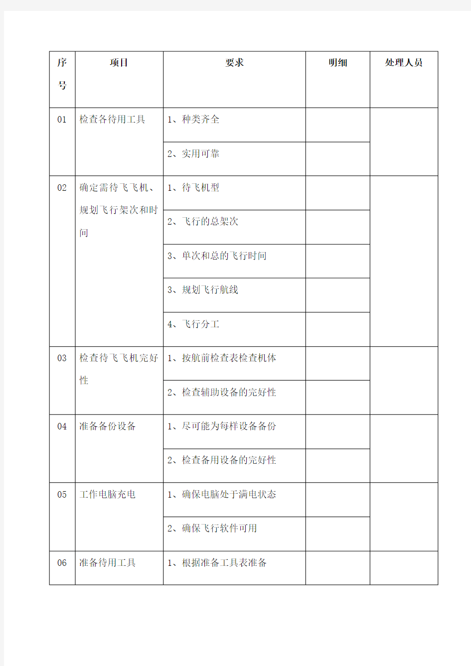 无人机 飞行日志 操作手册