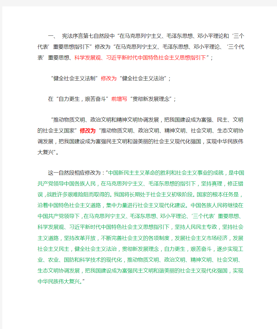 中华人民共和国宪法修改案