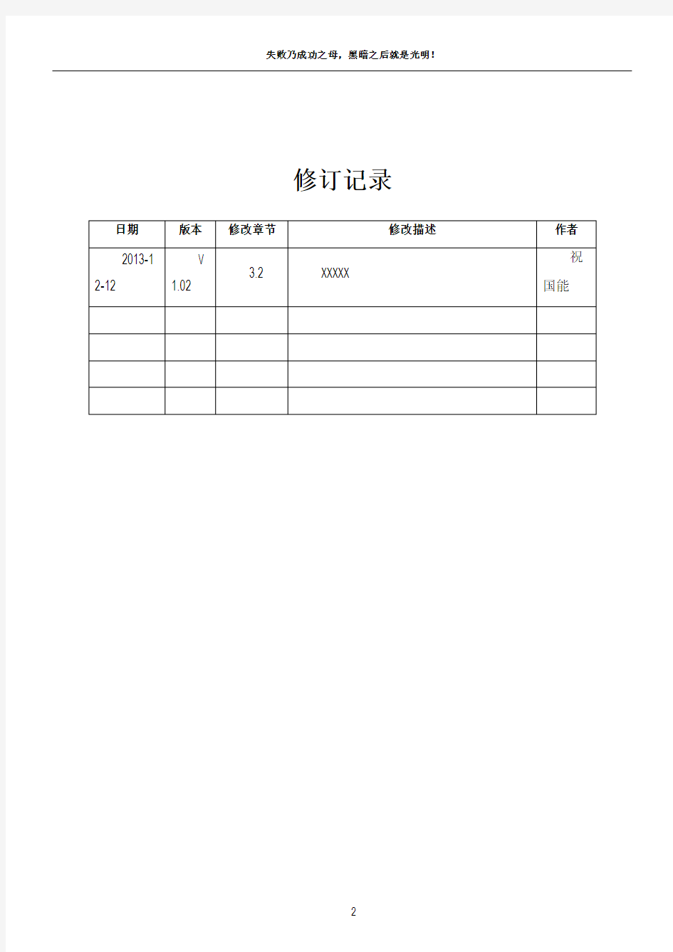 软件设计方案模板