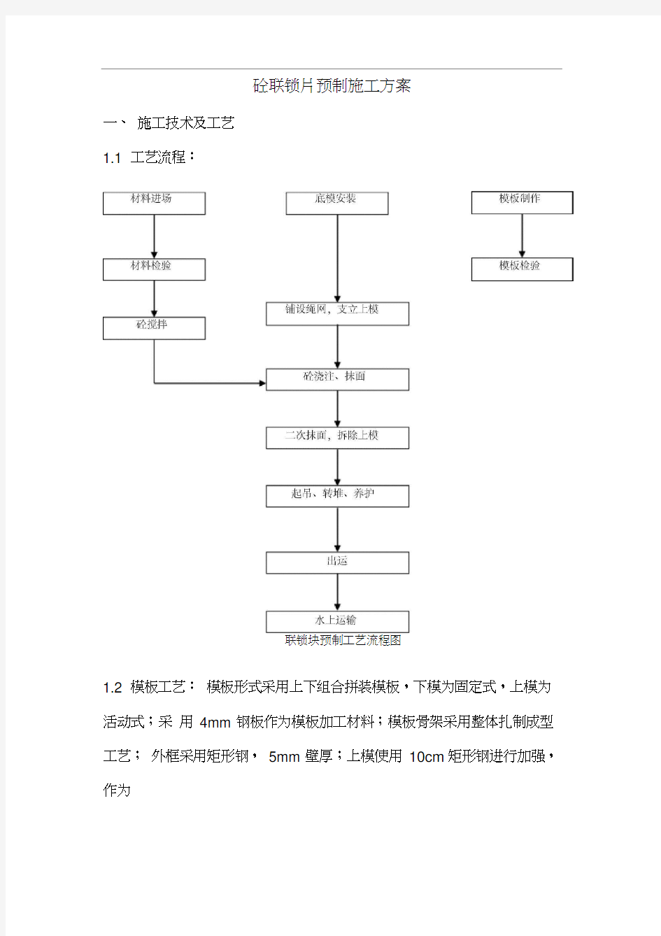 (完整版)联锁块施工方案