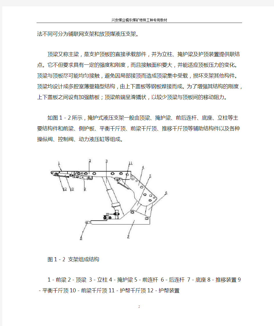 液压支架工培训资料