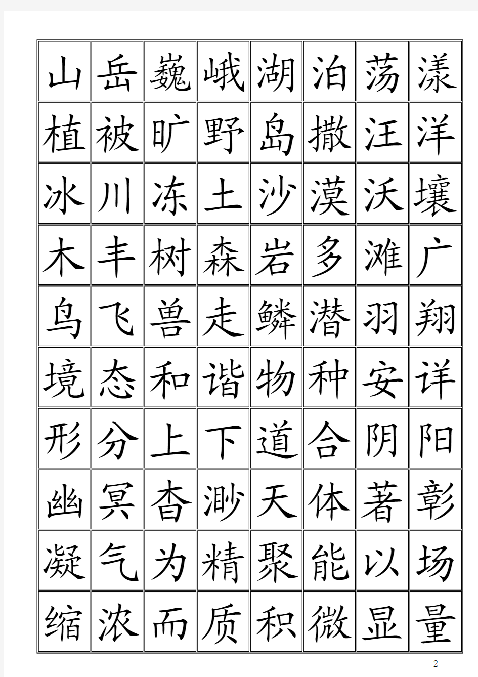 中华字经每行8字共4000字