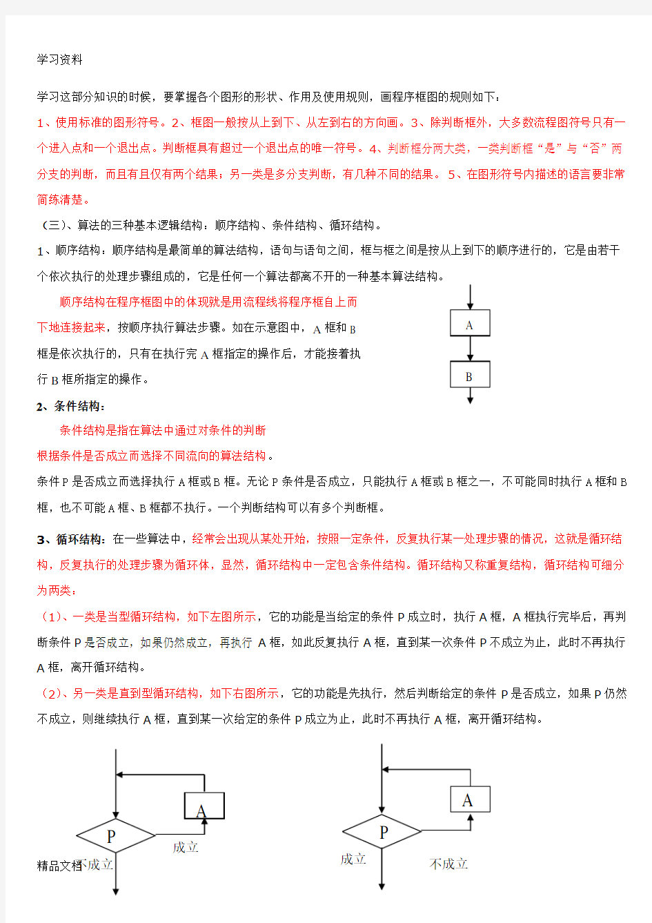 最新人教版高中数学必修3各章知识点总结教学内容