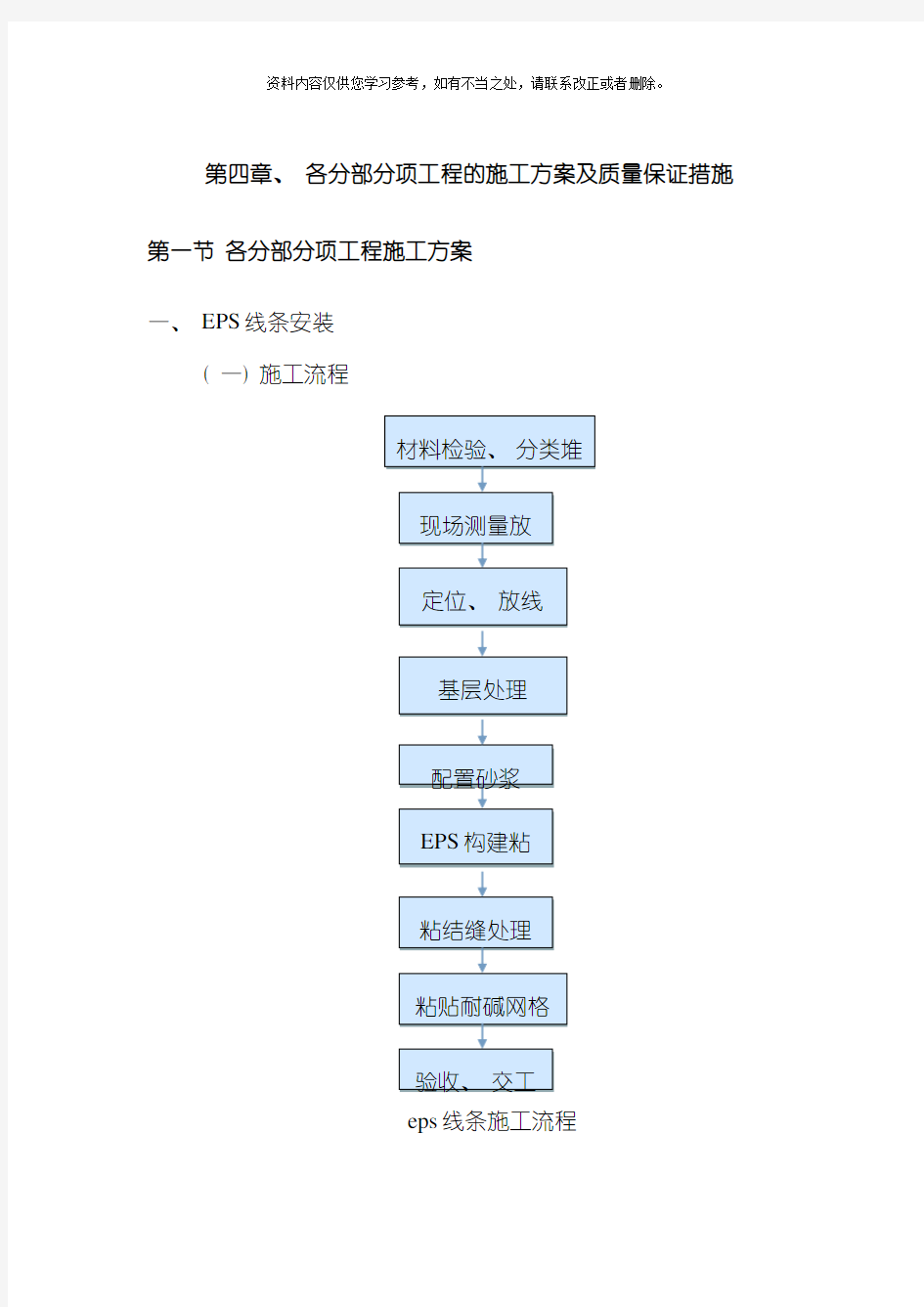 各分部分项工程的施工方案及质量保证措施样本