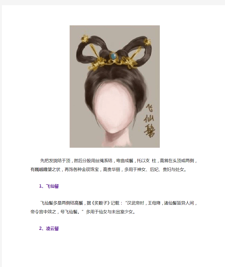 浅析中国古代女子的发型