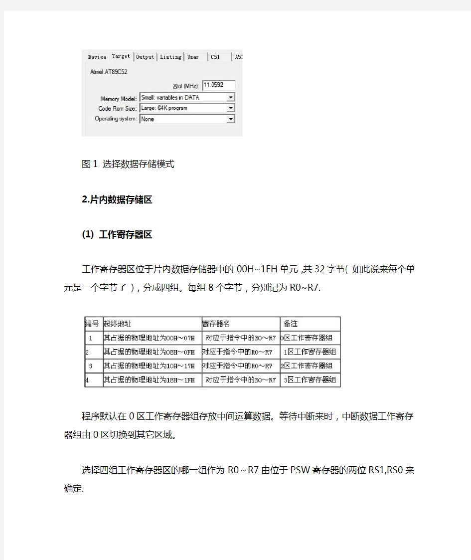 51单片机RAM总结