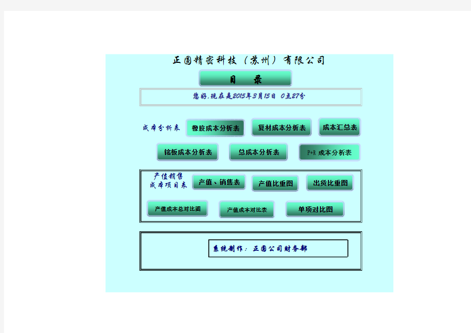 产品成本分析表--空白