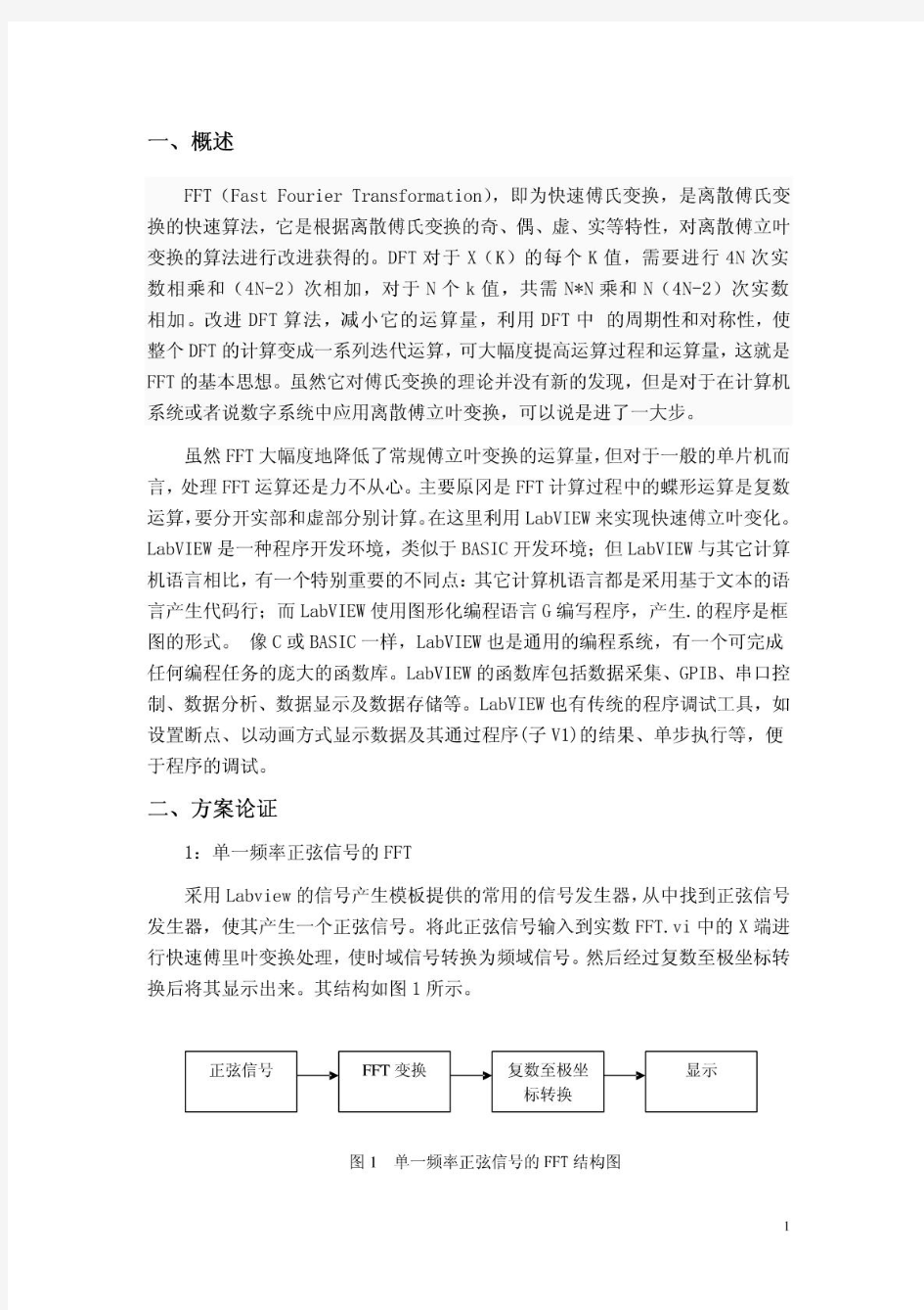 基于Labview的快速傅里叶变换的实现