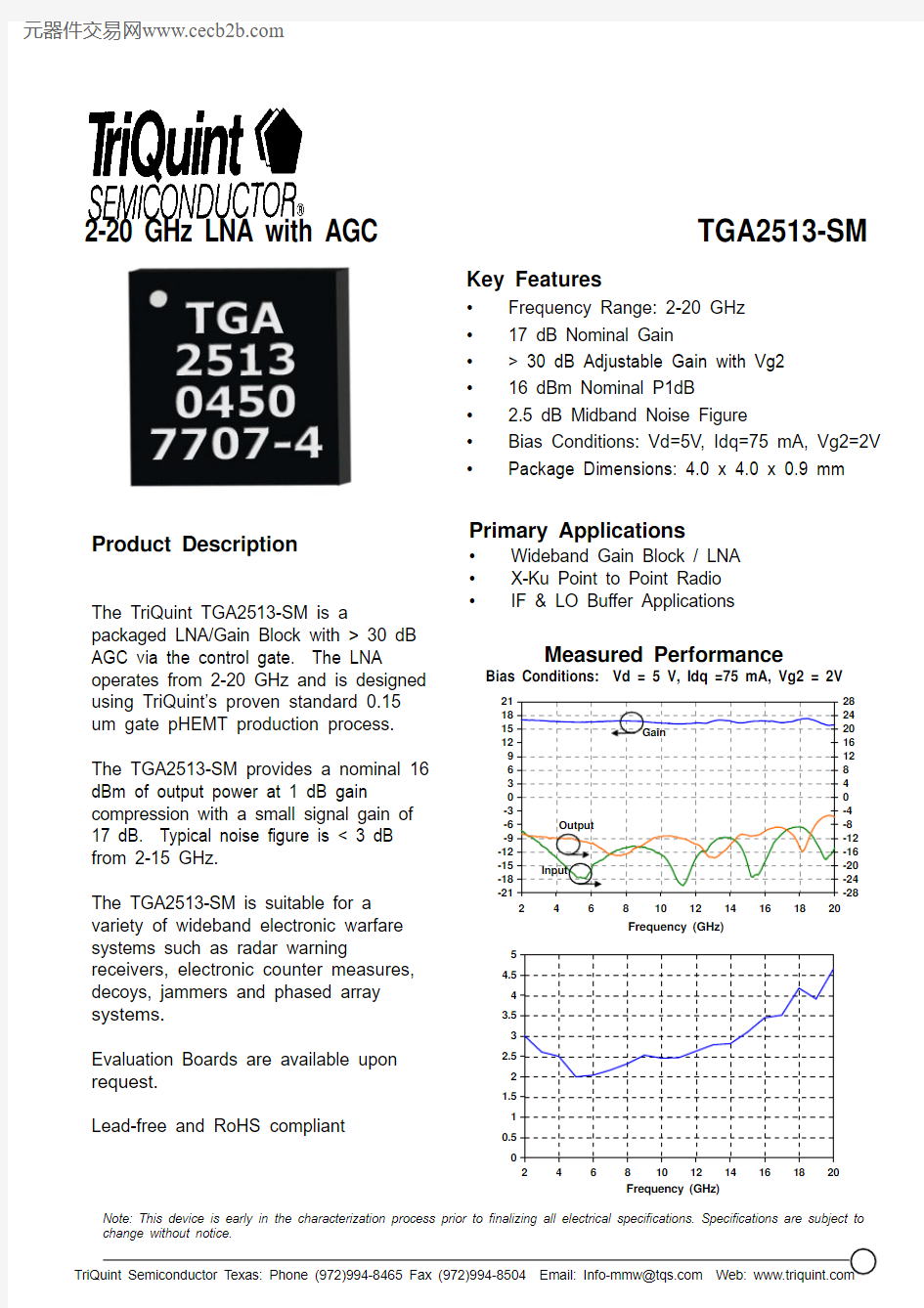 TGA2513-SM中文资料