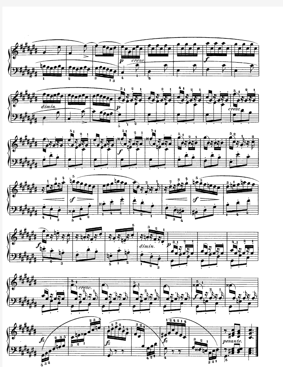巴赫十二平均律 第一卷第三首升C大调 BWV848 前奏曲 含赋格 Pre fug