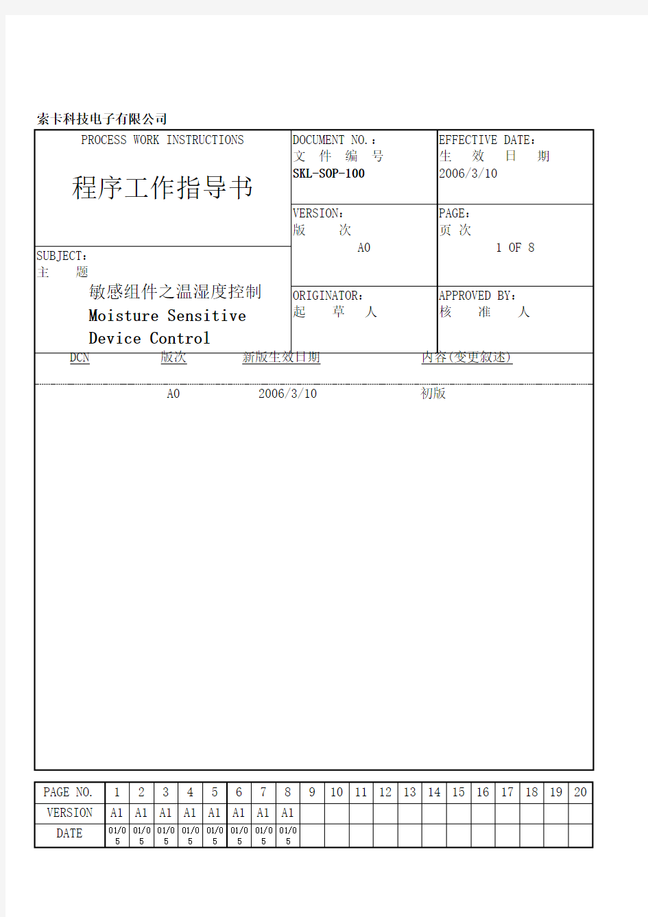 敏感元件之温湿度控制