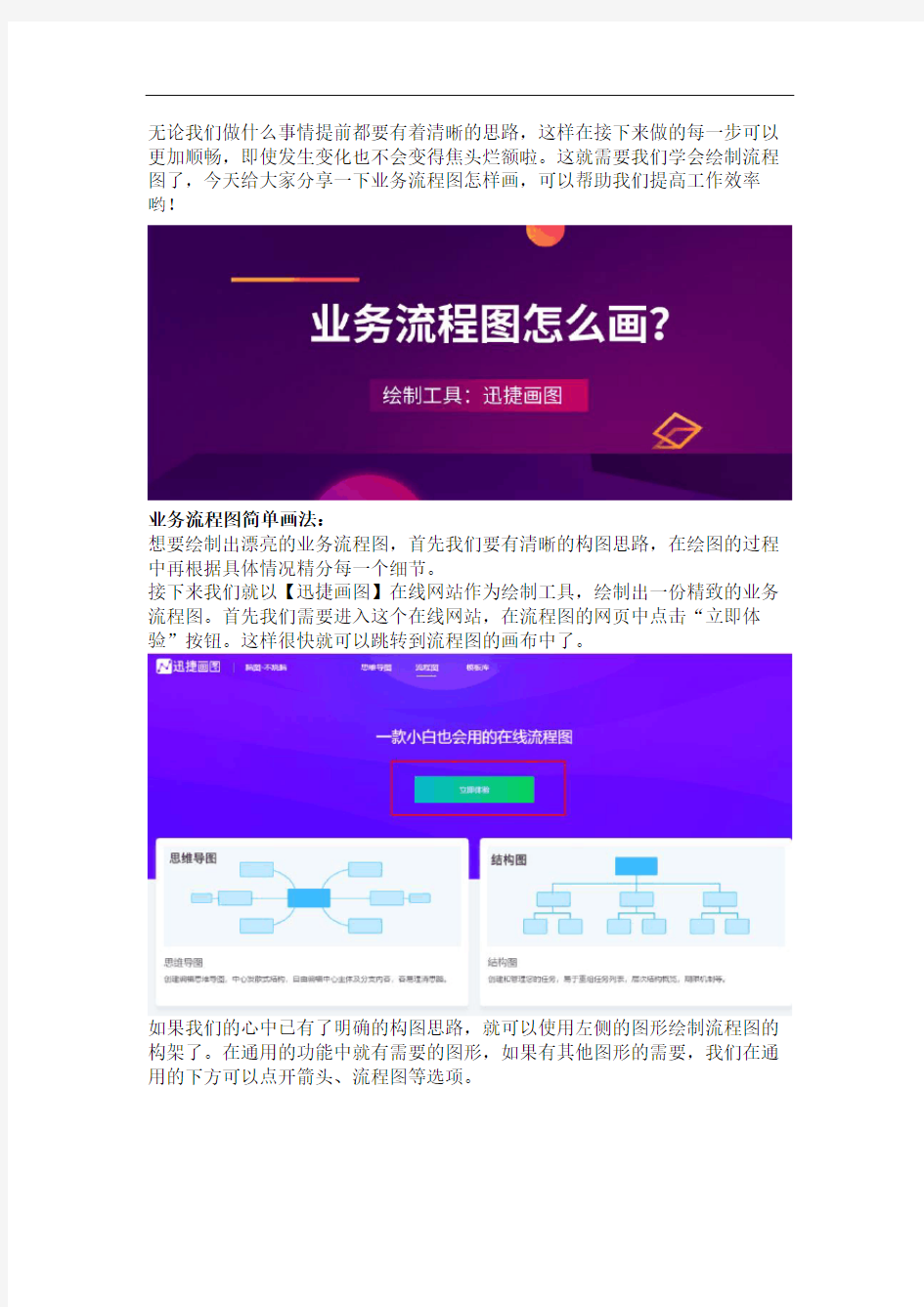 业务流程图怎么画