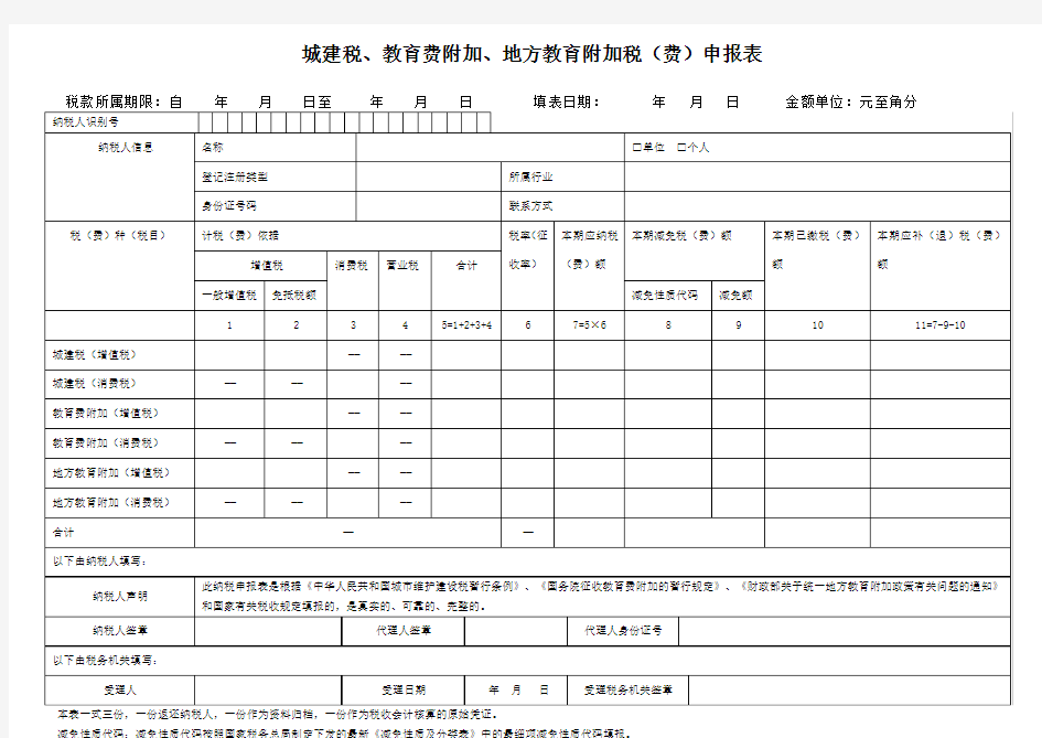 最新一般纳税人以及小规模纳税人填报说明