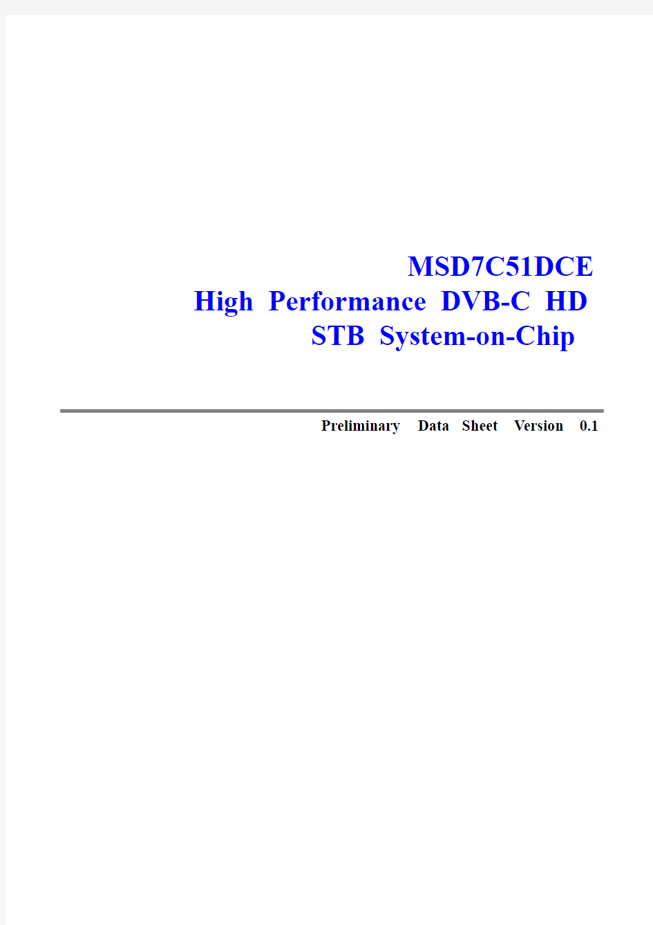 Mstar方案芯片MSD7C51DCE规格书