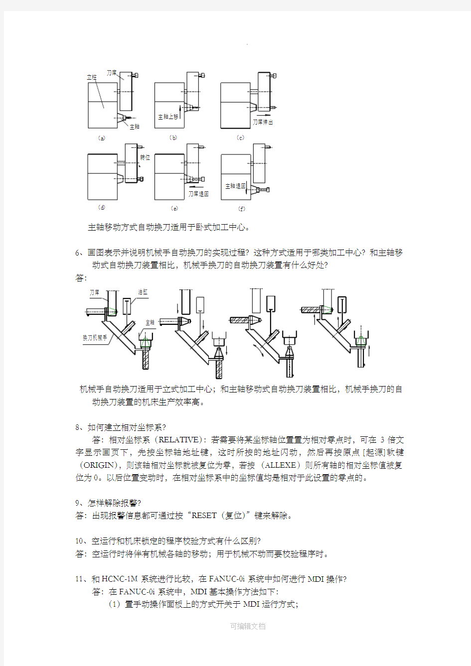 第四章数控加工中心操作编程练习题