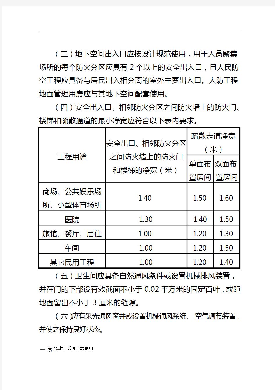 北京市人民防空工程和普通地下室