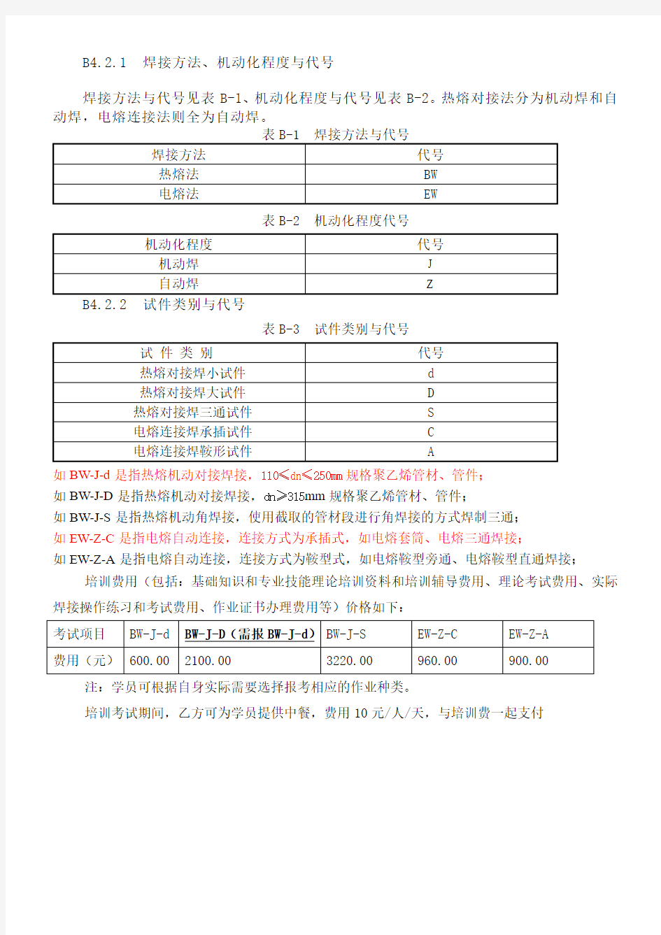 焊接项目代号说明()